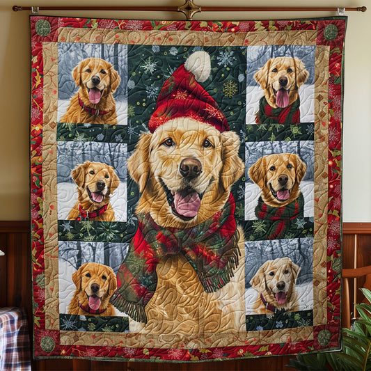 Golden Retriever And The Winter WO2608024CL Quilt