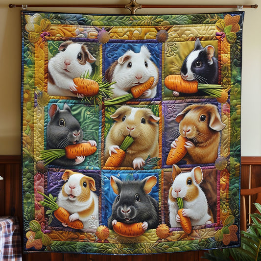 Guinea Pigs And Carrot WO2708034CL Quilt