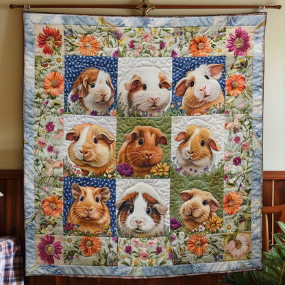 Guinea Pigs And Floral WO2708030CL Quilt