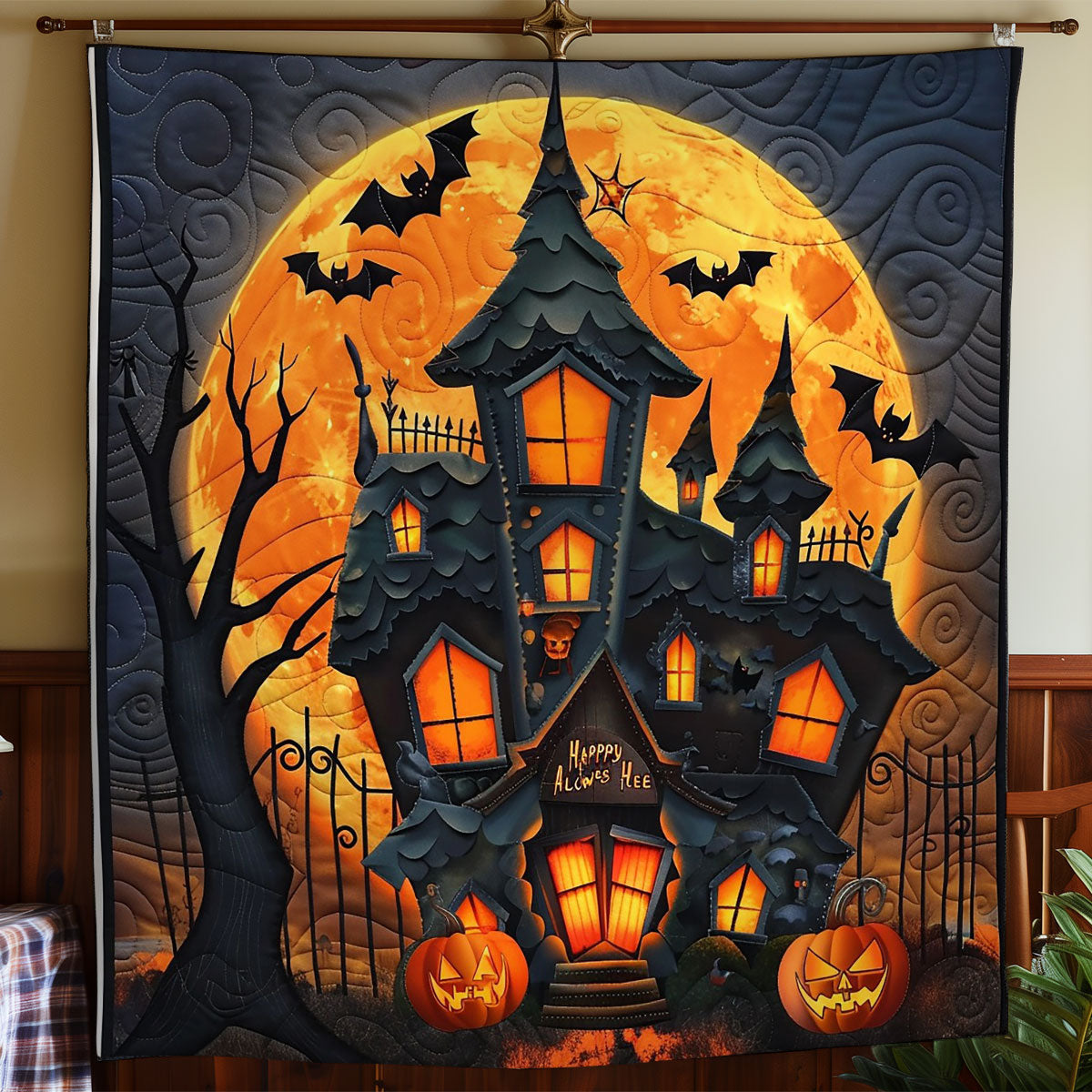 Haunted House WO2408019CL Quilt