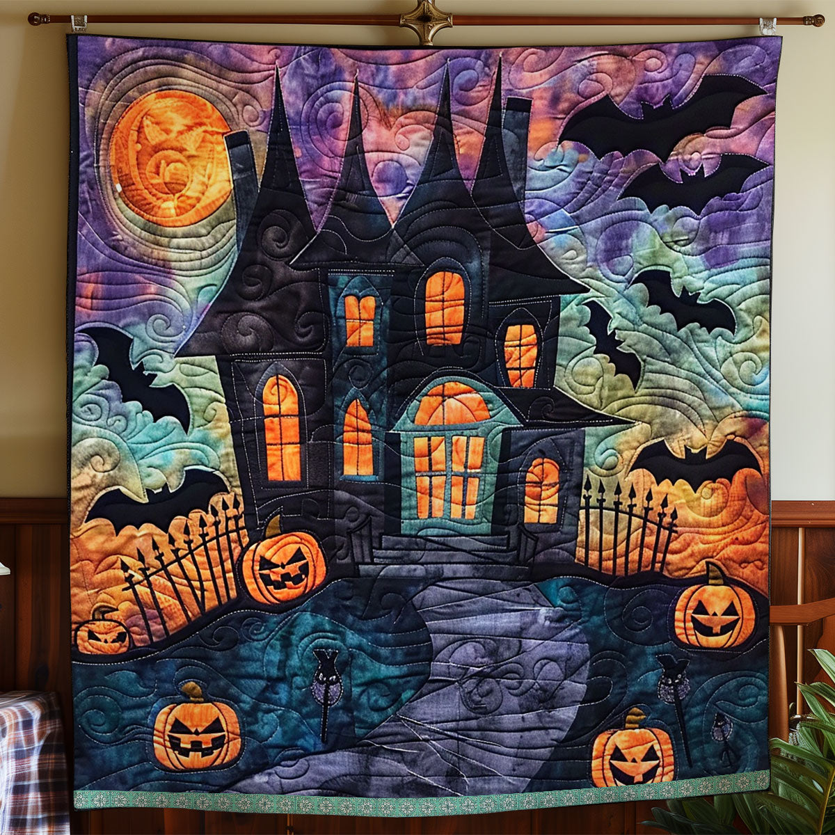 Haunted House XR0409011CL Quilt