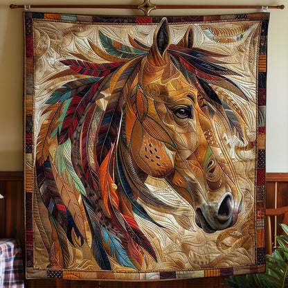 Horse Native American WO2608001CL Quilt