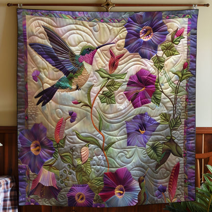 Hummingbird Purple WO2808009CL Quilt
