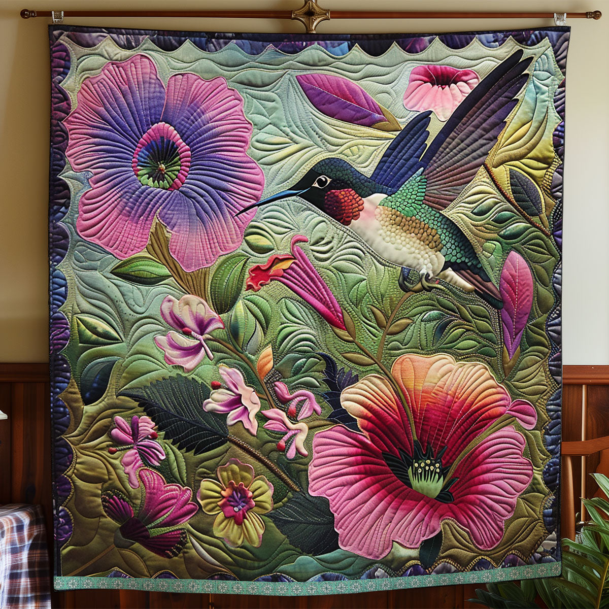 Love Hummingbird XR1007001CL Quilt