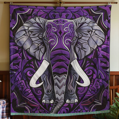 Mandala Purple Elephant XR0509008CL Quilt