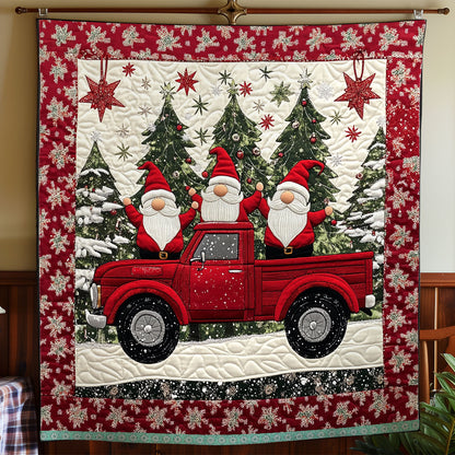 Merry Christmas Gnomes XR1009021CL Quilt