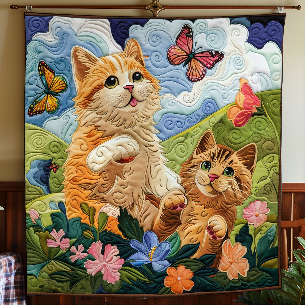 Mischievous Cats WO2208033CL Quilt