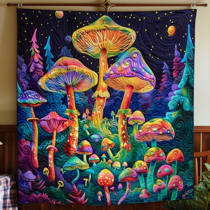 Mushrooms Under The Moonlight WO2008047CL Quilt