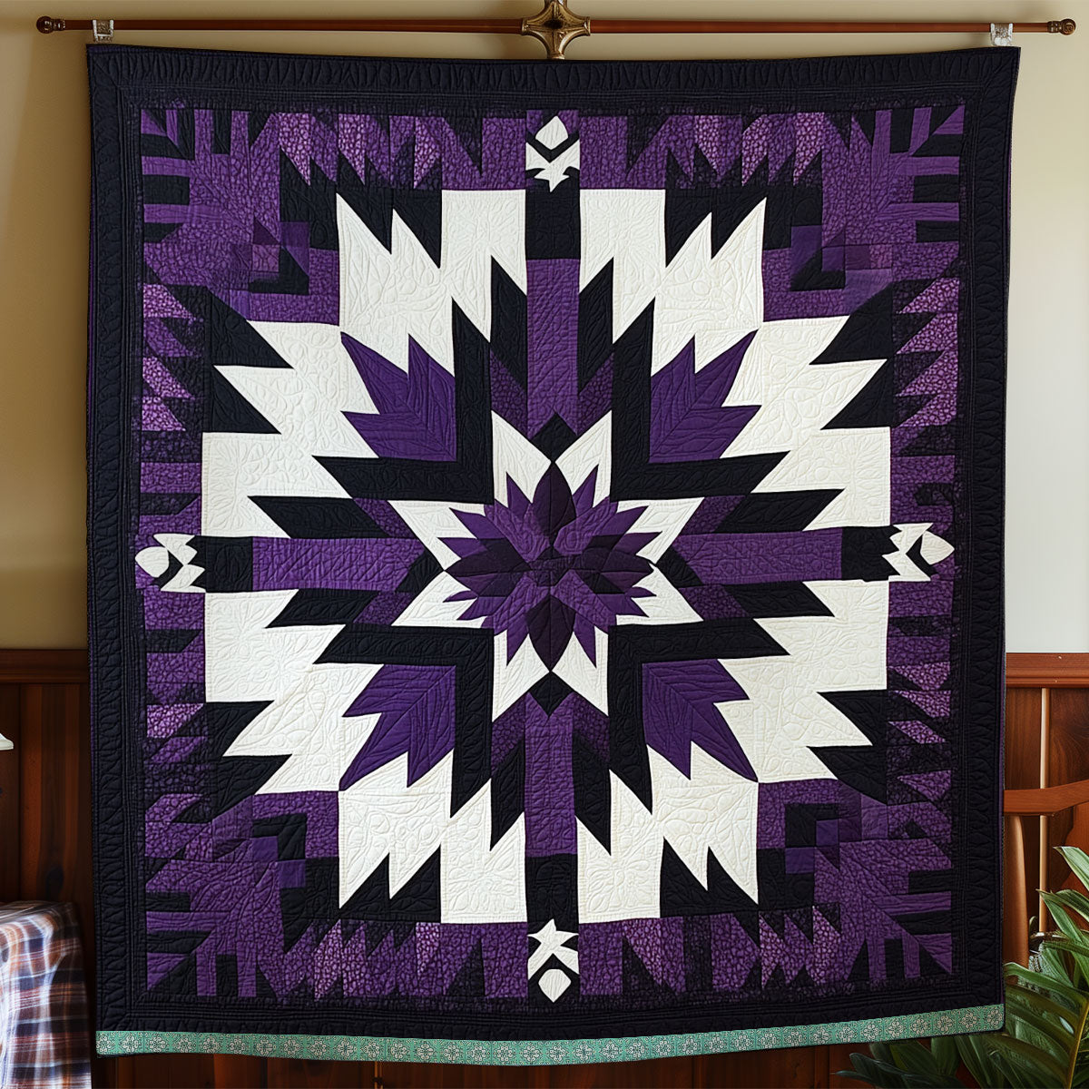 Purple Native American XR1309014CL Quilt