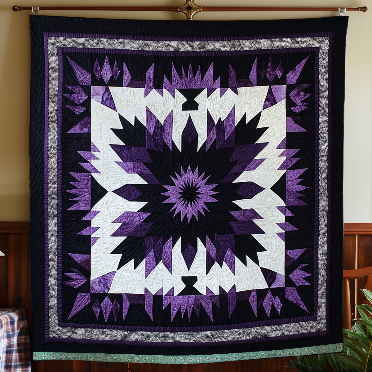 Purple Native American XR1309016CL Quilt