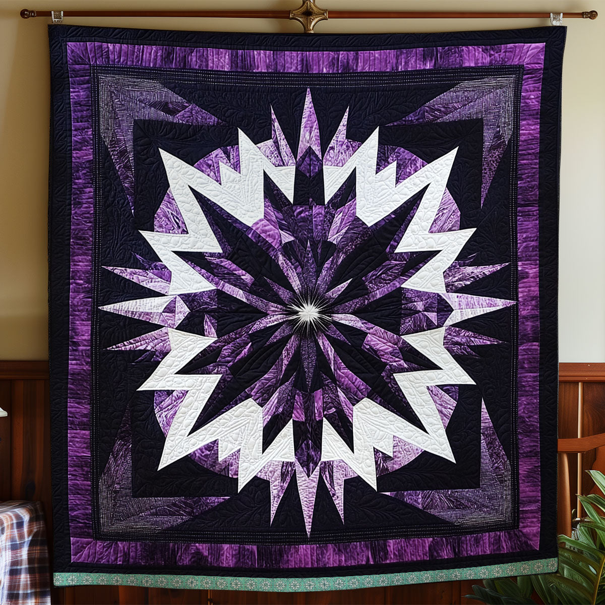 Purple Native American XR1309020CL Quilt