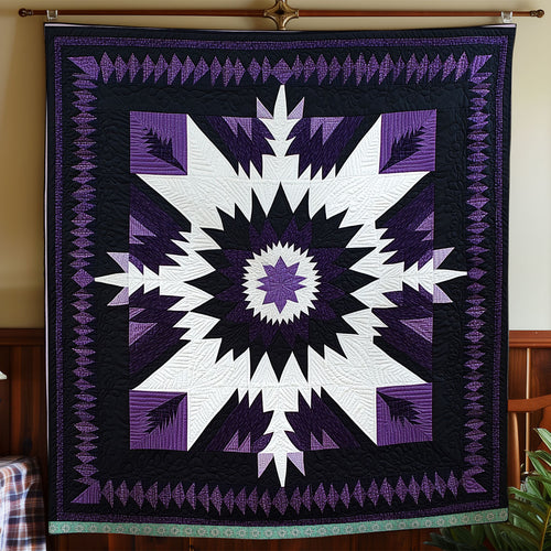 Purple Sharp Angle XR1309013CL Quilt