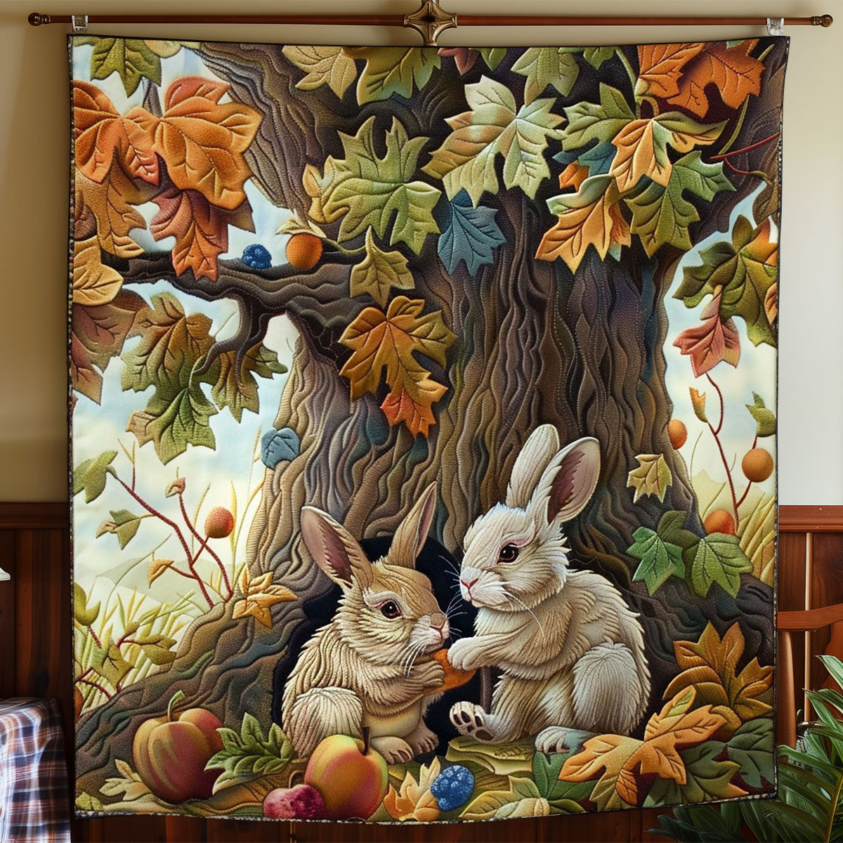 Rabbits Under The Canopy WO2308017CL Quilt