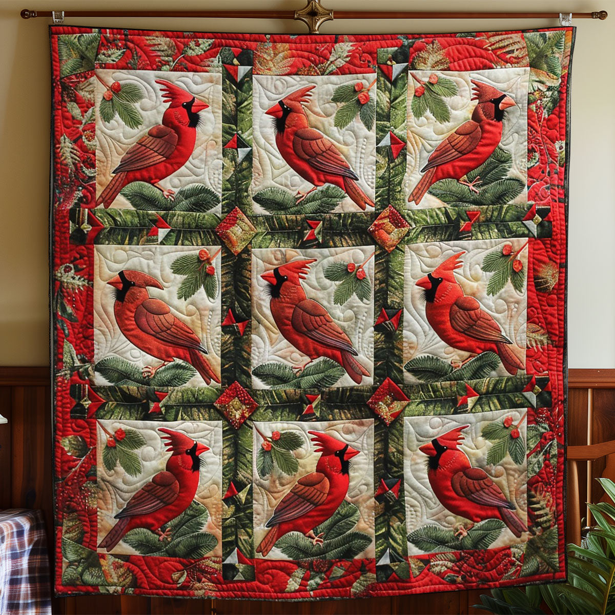 Red Cardinal WO2808001CL Quilt