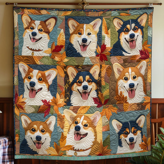 Smiling Corgi XR2708008CL Quilt