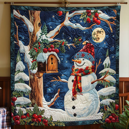Snowman At The Night WO2308037CL Quilt