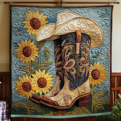 Sunflower Cowboy Hat XR1309021CL Quilt