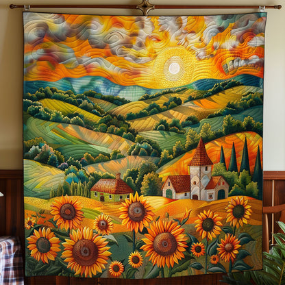 Sunflowers And Sunset WO2807032CL Quilt