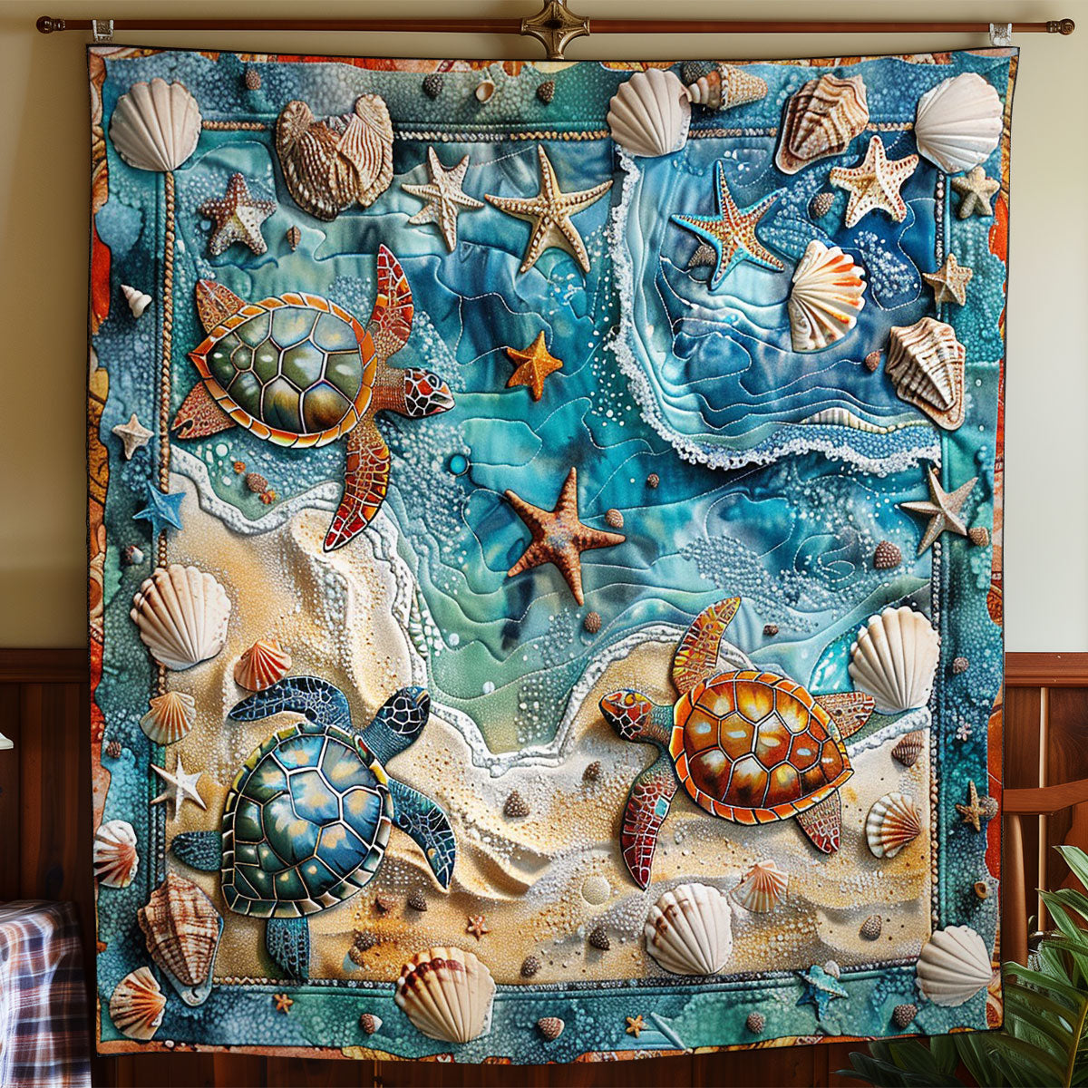 Turtle Sea WO2308042CL Quilt