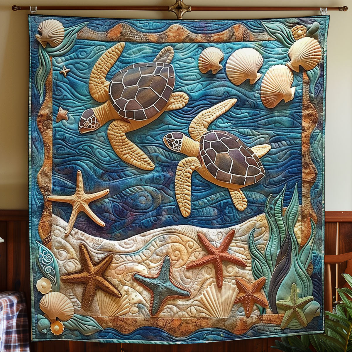 Turtle Sea WO2308044CL Quilt