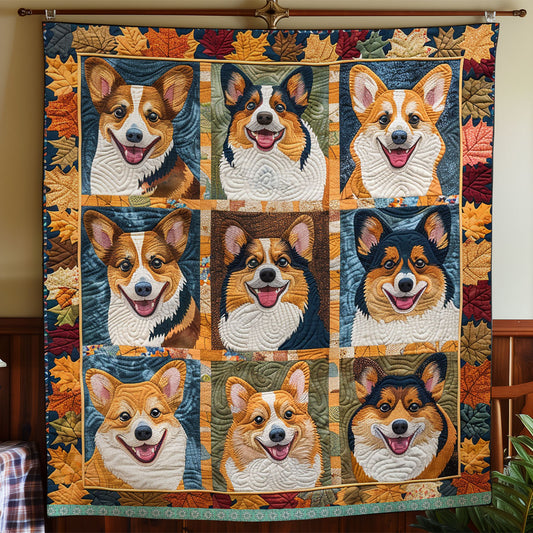 Warm And Cozy Corgi XR2708010CL Quilt