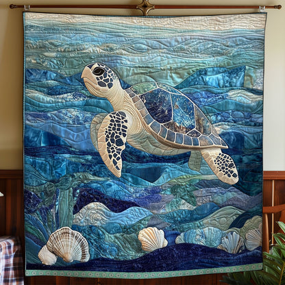 Waving Turtle XR1409017CL Quilt