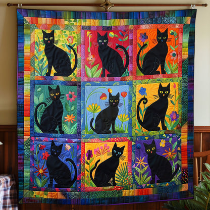 Whimsical Cats WO1908011CL Quilt