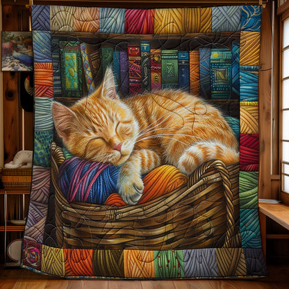 Adorable Cat Sleeping WO2608008CL Quilt