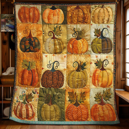 Autumn Pumpkins XR0509005CL Quilt