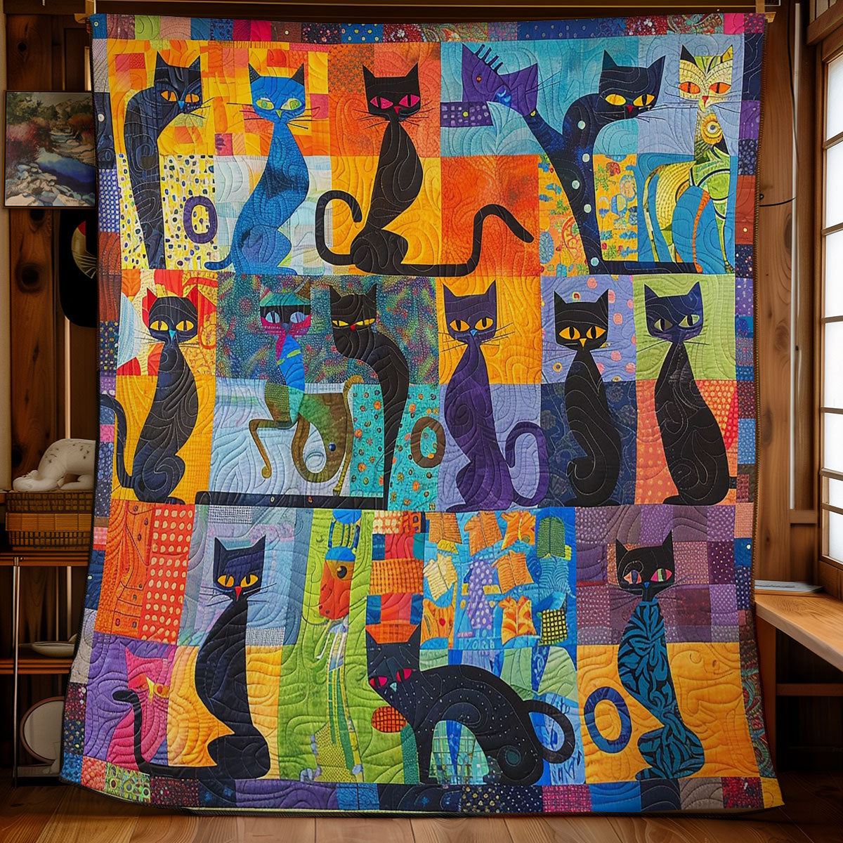 Black Cats WM1008003CL Quilt