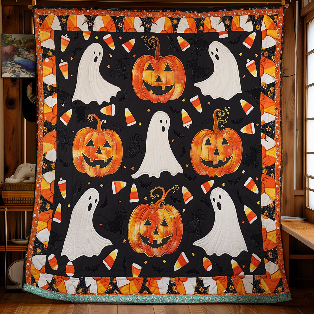 Boo Pumpkins XR1009001CL Quilt