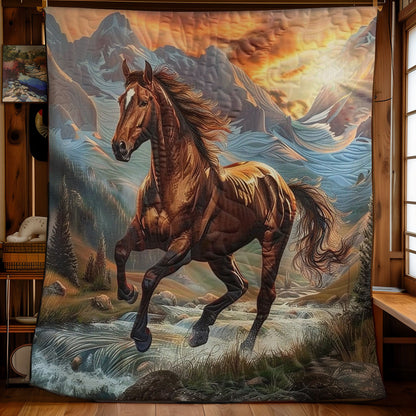 Brown Horse WO3008002CL Quilt