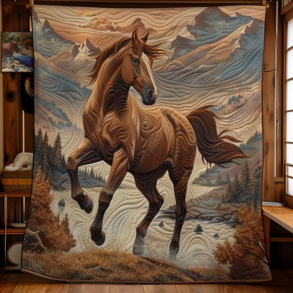 Brown Horse WO3008005CL Quilt