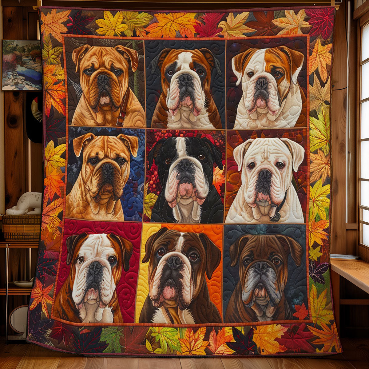 Bulldogs Autumn WO2208035CL Quilt