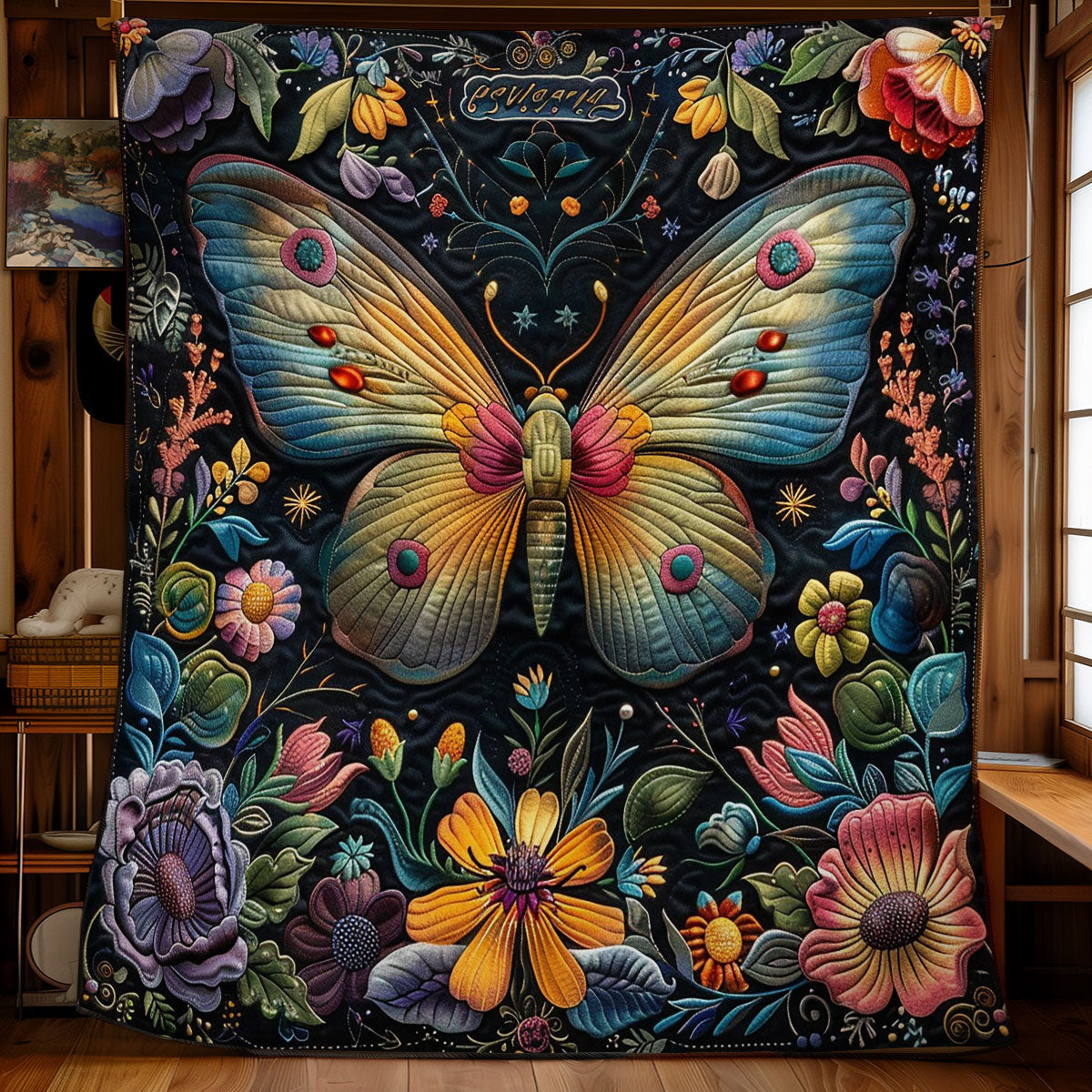 Butterfly At The Night WO2908048CL Quilt