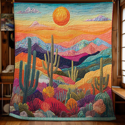 Cactus And Sun XR1009030CL Quilt