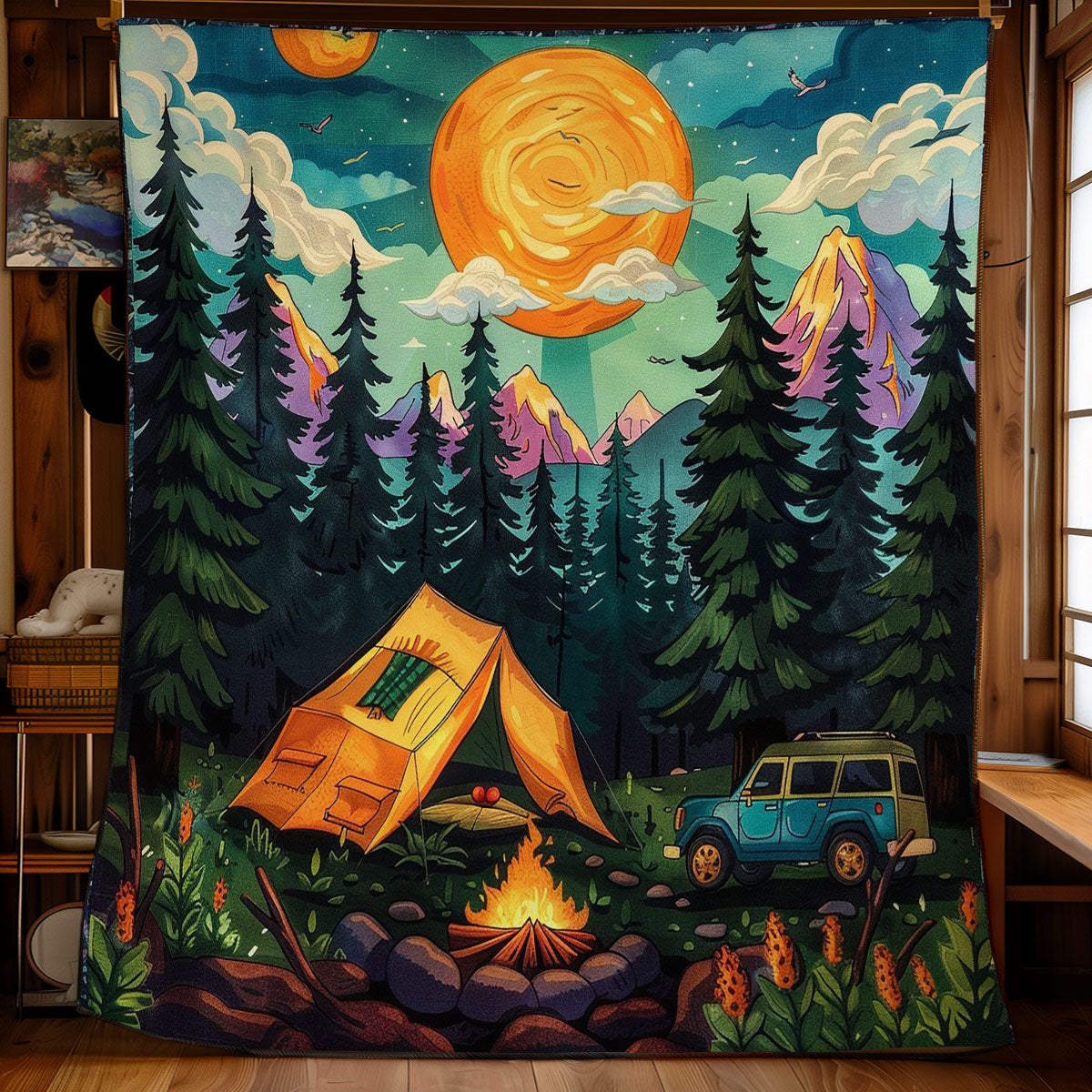 Camping In The Forest WO2208028CL Quilt