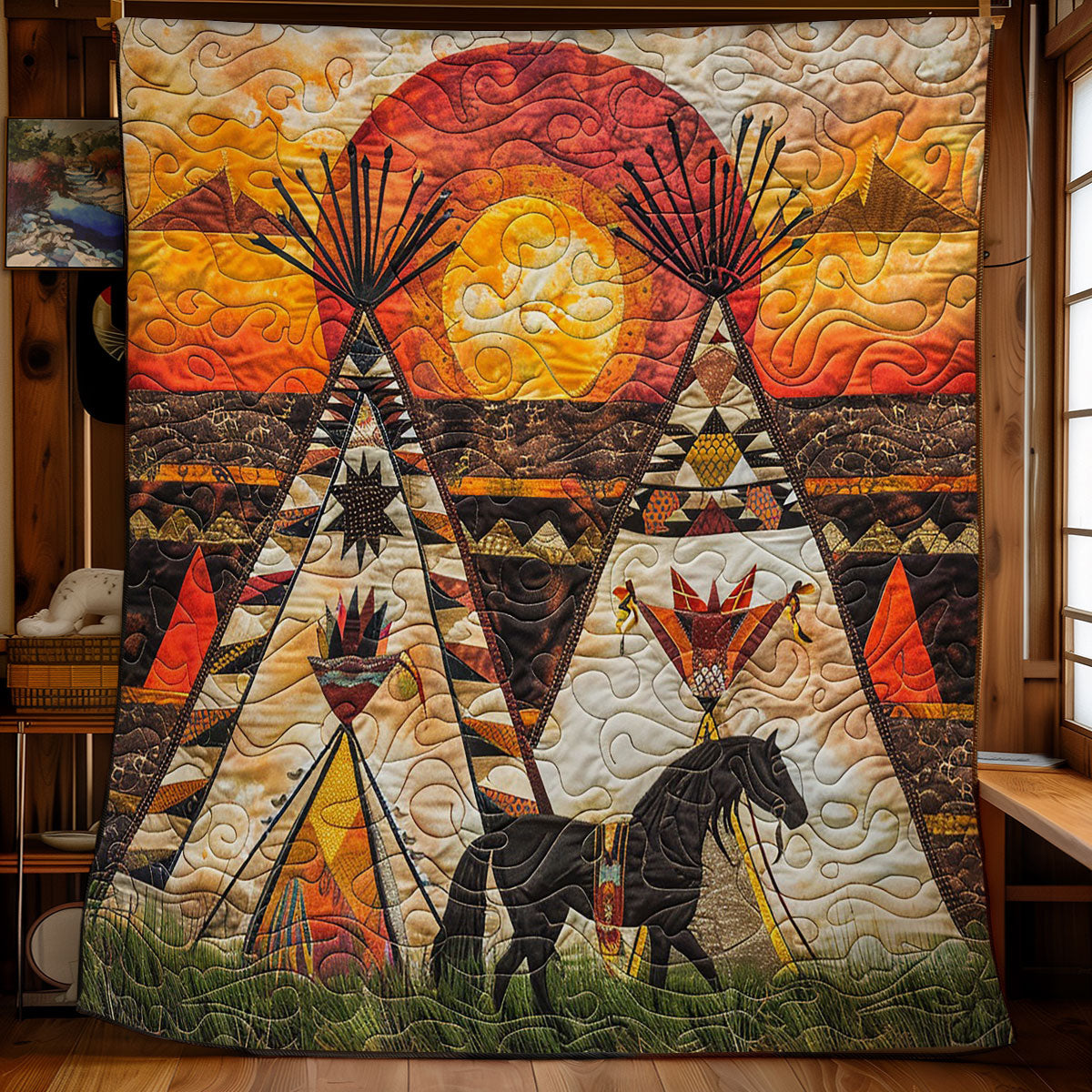 Canyorn With Sunset WO2608012CL Quilt