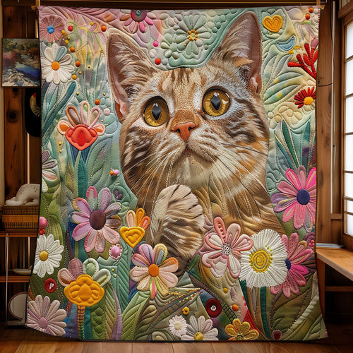 Cat Daisy Dream WG2408008CL Quilt