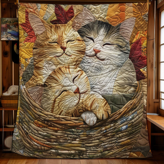 Cat Family WO1608010CL Quilt