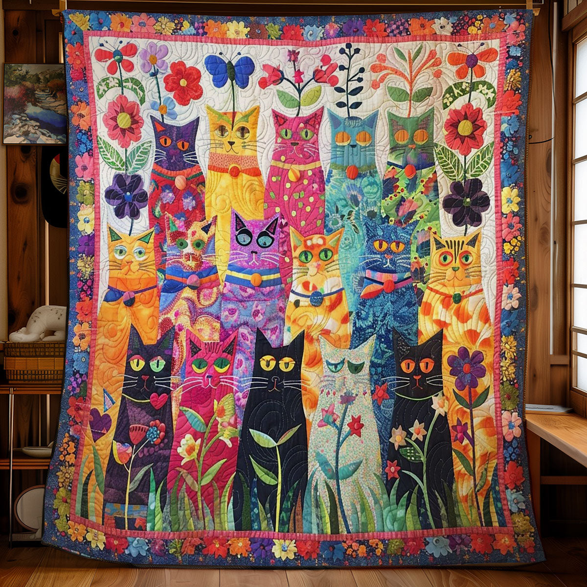 Cat Garden WM1408030CL Quilt