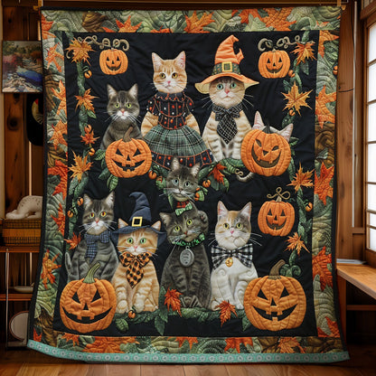 Cat Witch Pumpkin XR0409025CL Quilt