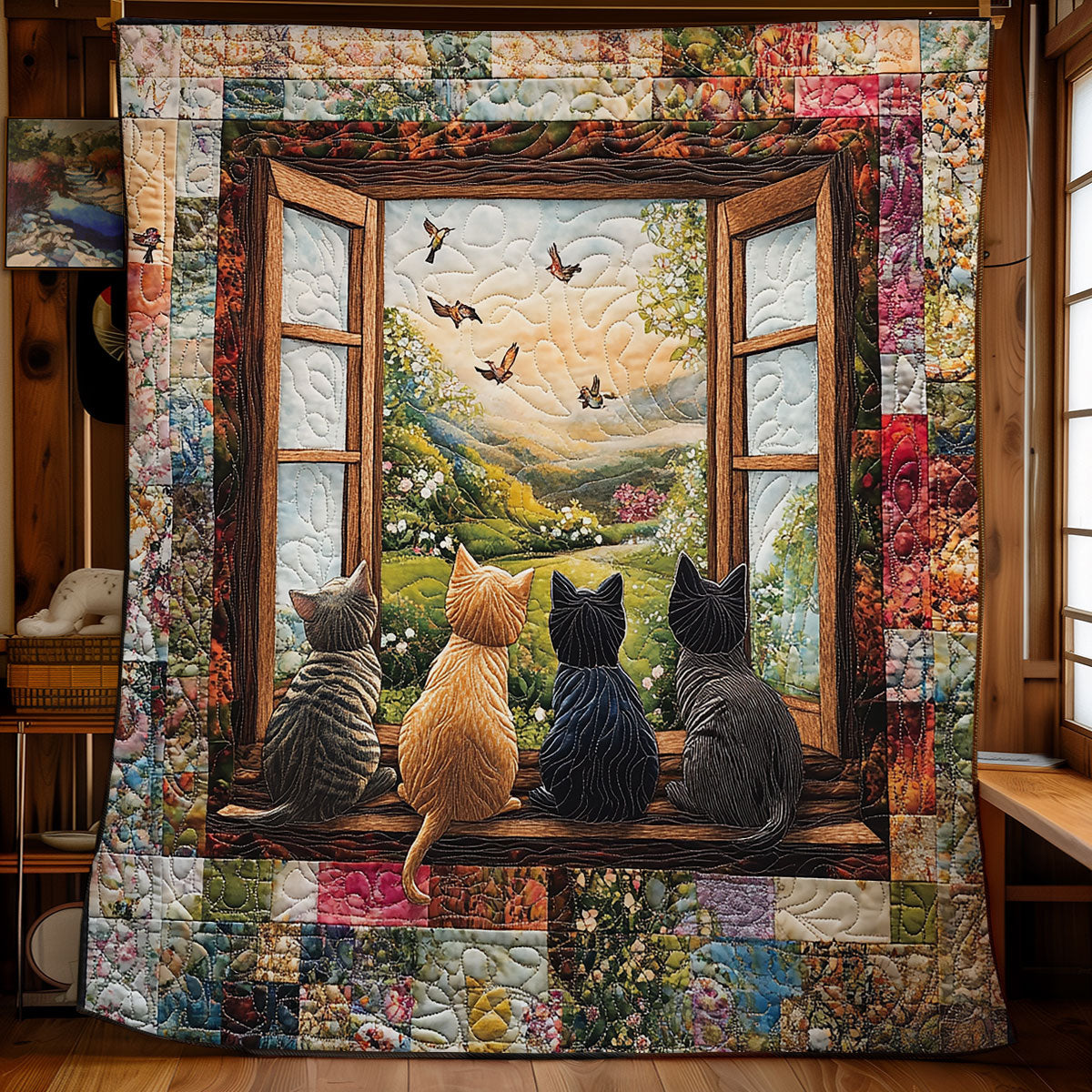 Cats Peaceful WG2408014CL Quilt