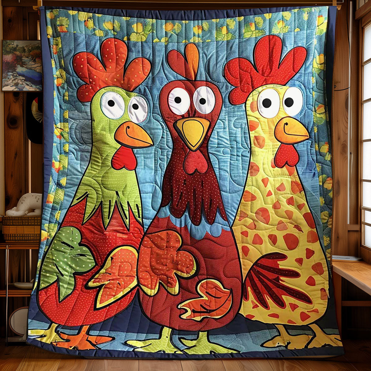 Funny Chicken WJ1908006CL Quilt