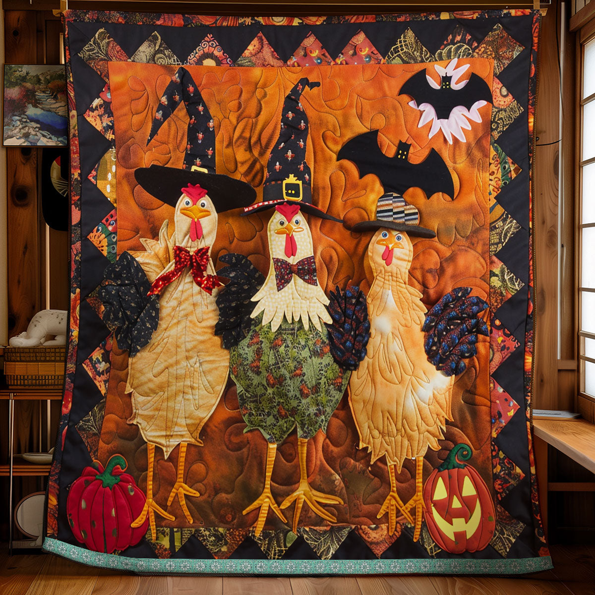 Chicken Witches XR2908008CL Quilt