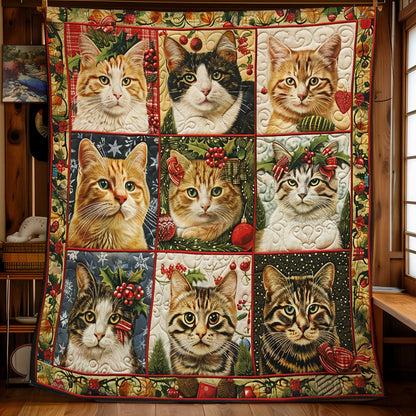 Christmas Cat WM1308027CL Quilt