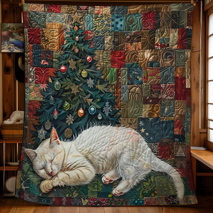 Christmas Sleeping Cat WM13080010CL Quilt