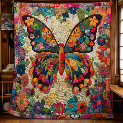 Color Floral Butterfly WM1408010CL Quilt