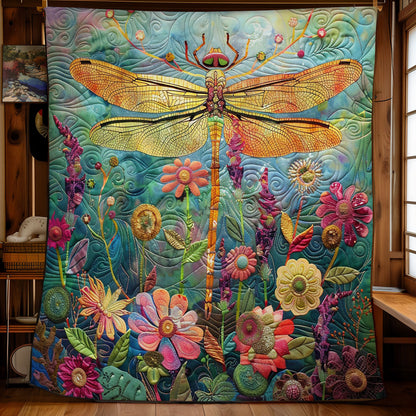 Color Large Dragonfly WM1008065CL Quilt