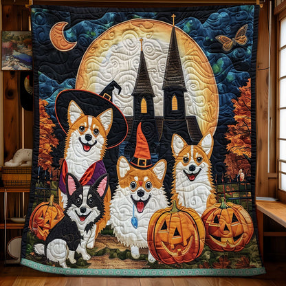 Corgi Witch And Boo XR3008019CL Quilt